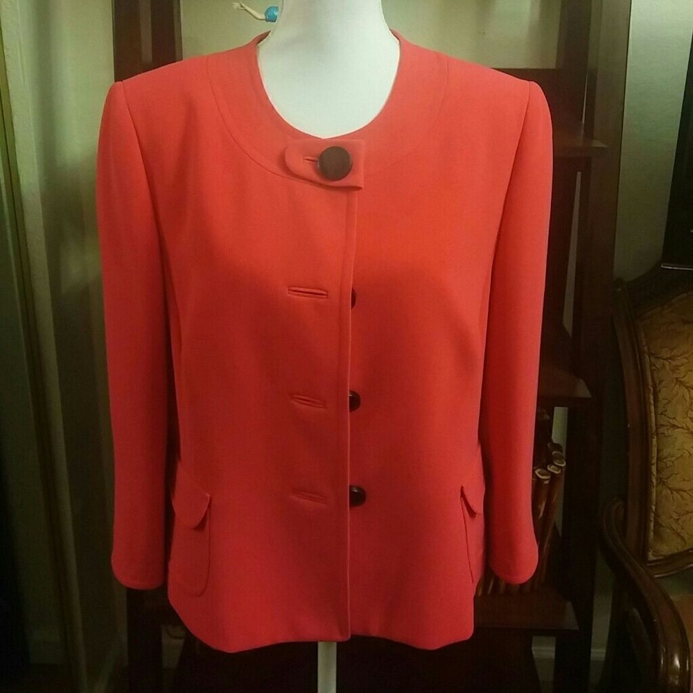 Tahari Arthur S Levine Pink Blazer